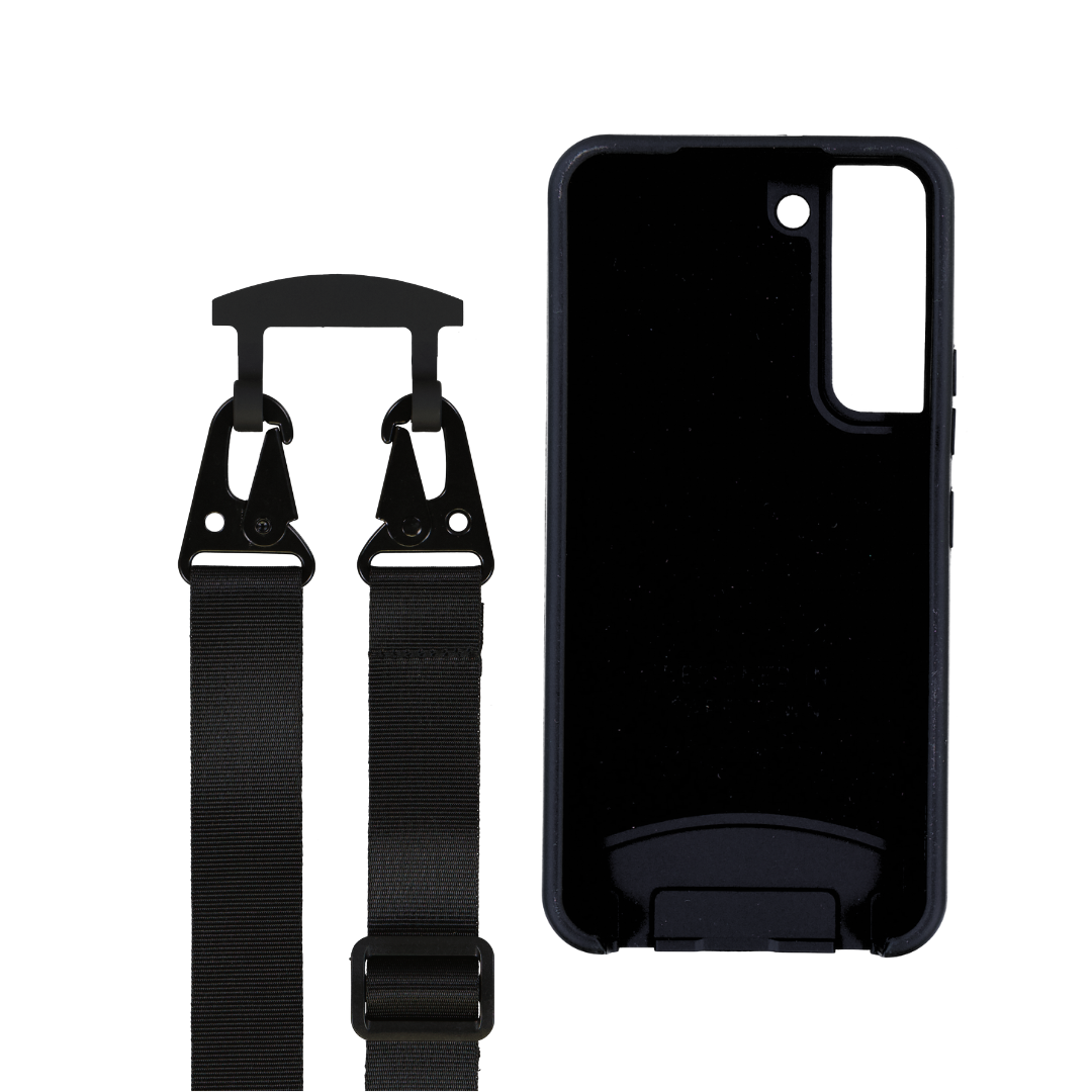 Samsung S22 MIDNIGHT BLACK CASE + MIDNIGHT BLACK STRAP