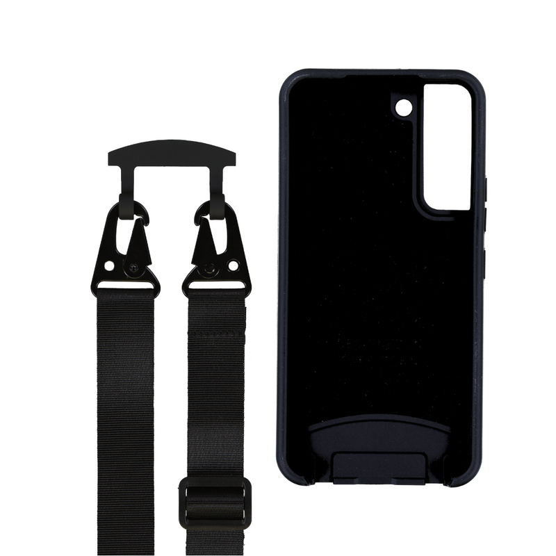 Samsung S22 Plus MIDNIGHT BLACK CASE + MIDNIGHT BLACK STRAP