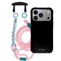 iPhone 17 Pro MIDNIGHT BLACK CASE + KNOTTED CORD