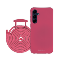 Samsung A35 and A55 RASPBERRY RED CASE + CORD