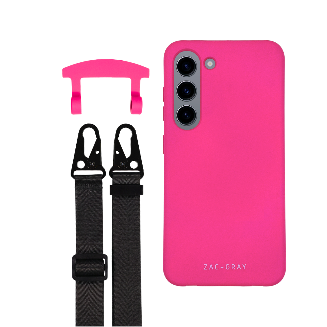 Samsung S23 HOT PINK CASE + STRAP