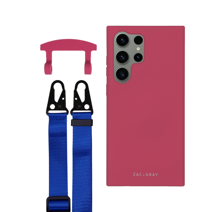 Samsung S25 Ultra RASPBERRY RED CASE + STRAP