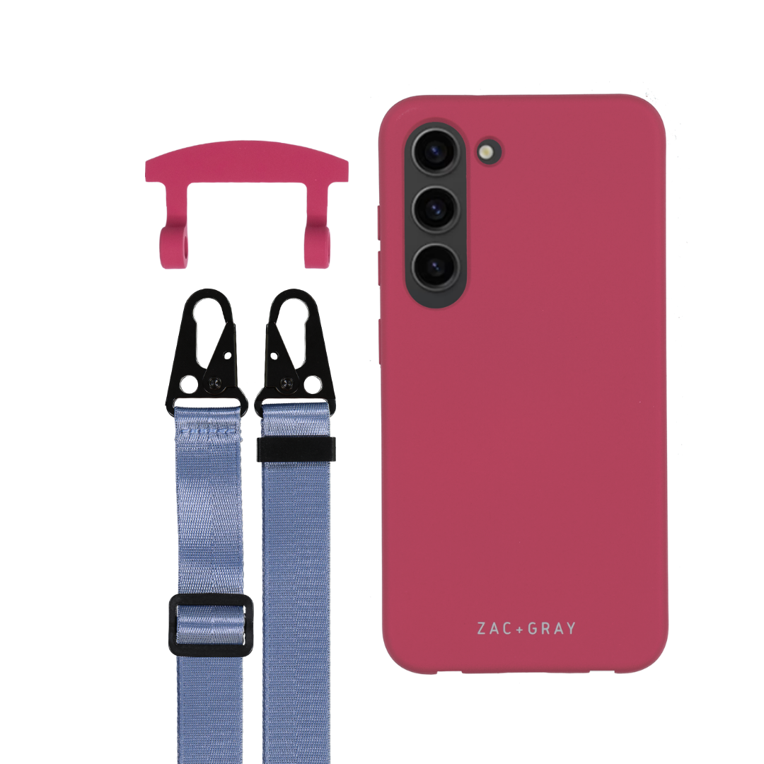 Samsung S24 RASPBERRY RED CASE + STRAP