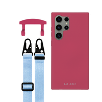 Samsung S25 Ultra RASPBERRY RED CASE + STRAP