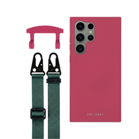 Samsung S25 Ultra RASPBERRY RED CASE + STRAP