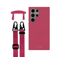 Samsung S25 Ultra RASPBERRY RED CASE + STRAP