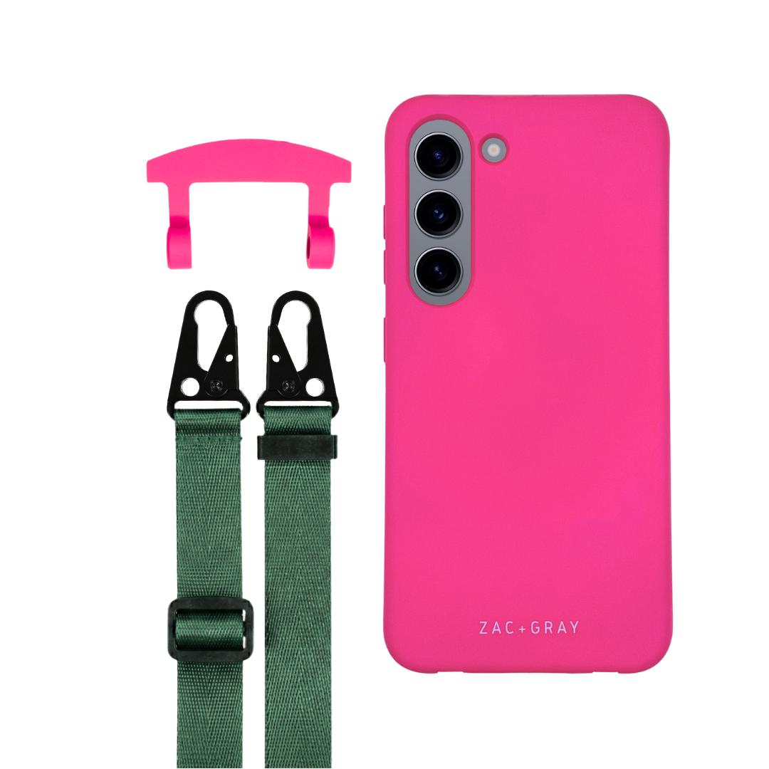 Samsung S23 HOT PINK CASE + STRAP