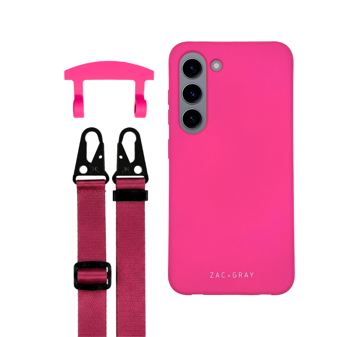 Samsung S23 HOT PINK CASE + STRAP