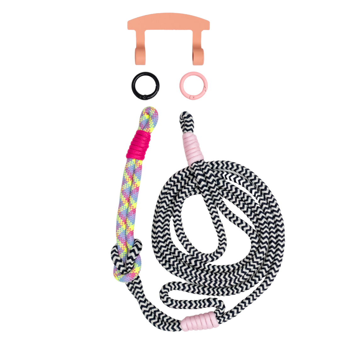 ELECTRIC BLOOM KNOTTED CORD + HOOK