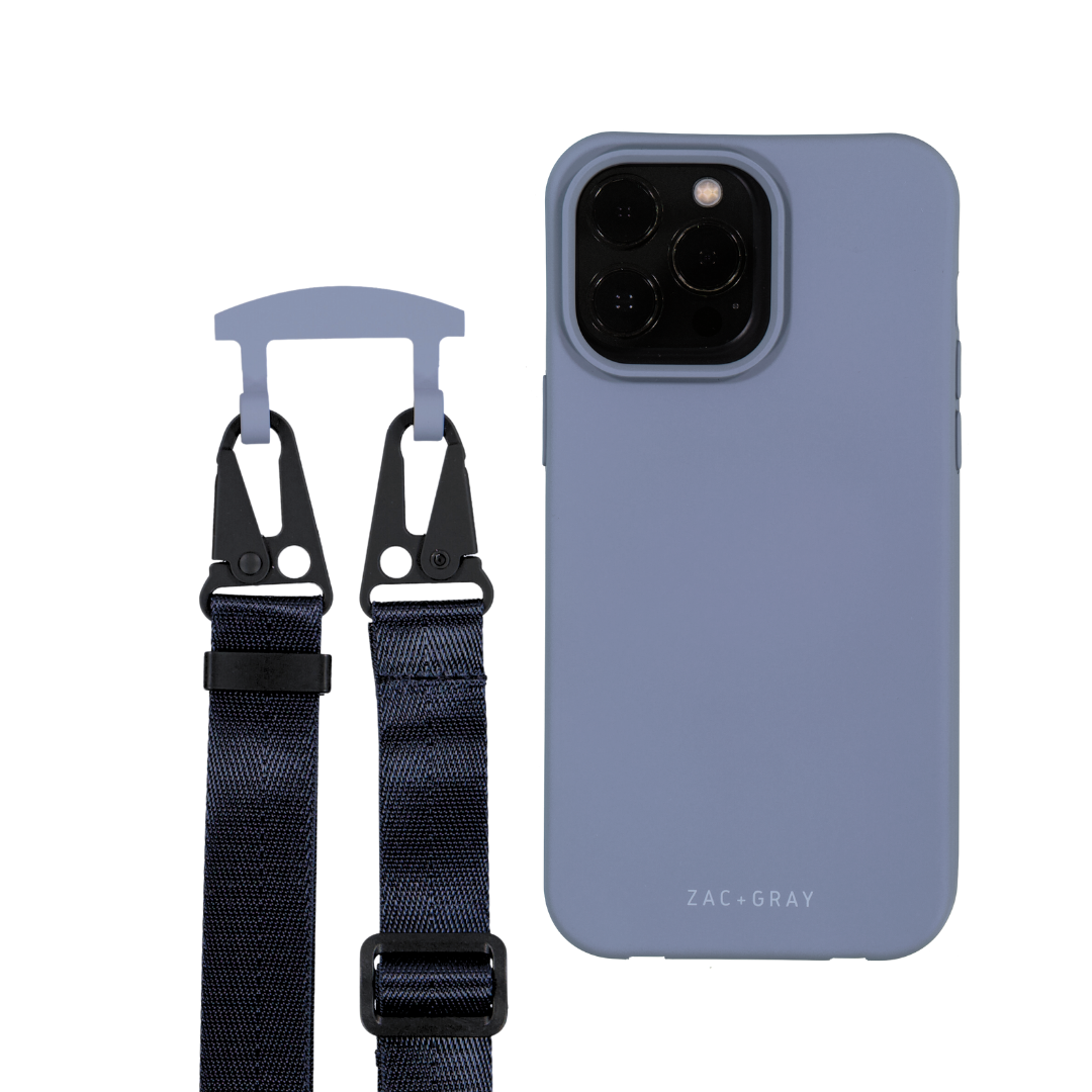 a phone case with suspenders attached to it