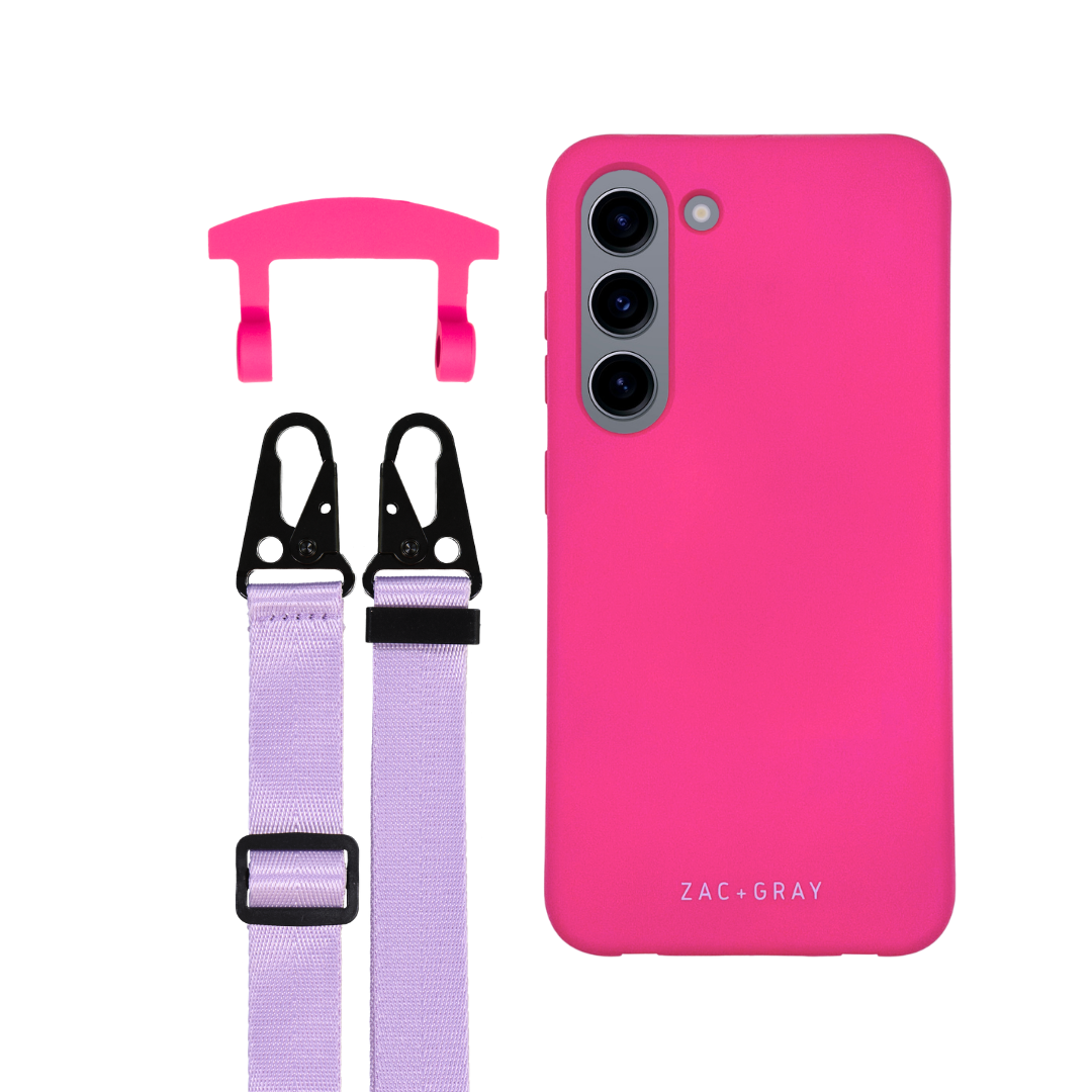 Samsung S23 HOT PINK CASE + STRAP