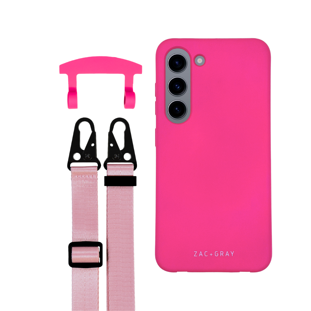 Samsung S23 HOT PINK CASE + STRAP