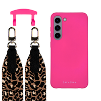 Samsung S23 HOT PINK CASE + PATTERNED STRAP