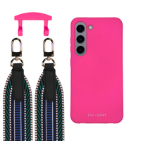 Samsung S23 HOT PINK CASE + PATTERNED STRAP