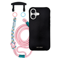 iPhone 17 MIDNIGHT BLACK CASE + KNOTTED CORD