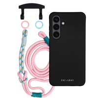 Samsung S23 Plus MIDNIGHT BLACK CASE + KNOTTED CORD