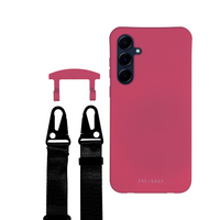 Samsung A35 and A55 RASPBERRY RED CASE + CORD