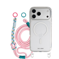 iPhone 17 CRYSTAL CLEAR TRANSPARENT CASE + KNOTTED CORD