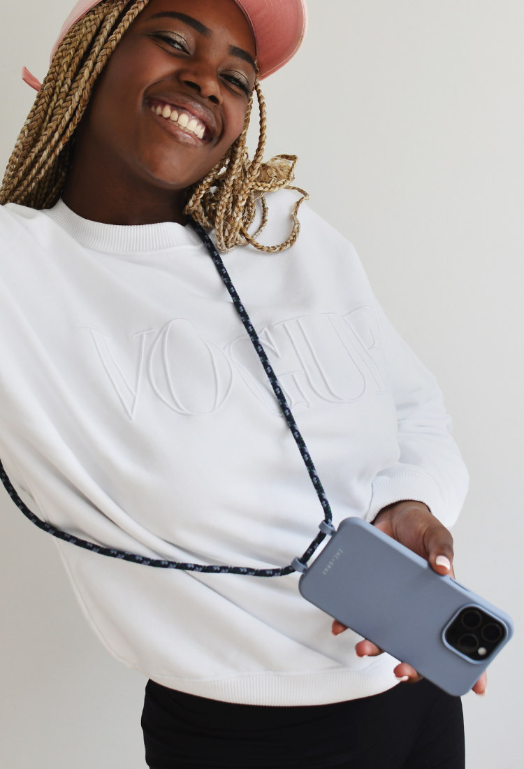 Samsung S25 Plus BLUE FOG CASE + CORD