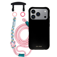 iPhone 17 Pro MIDNIGHT BLACK CASE + KNOTTED CORD
