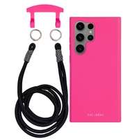 Samsung S23 Ultra HOT PINK CASE + KNOTTED CORD