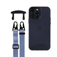 iPhone 12 Pro Max FROSTED MIDNIGHT BLACK CASE + STRAP