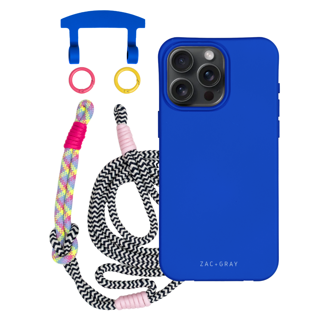 iPhone 17 Air COBALT BLUE CASE + KNOTTED CORD