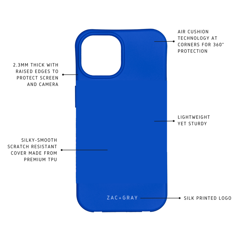 iPhone 15 Pro Max COBALT BLUE CASE + COBALT BLUE CORD