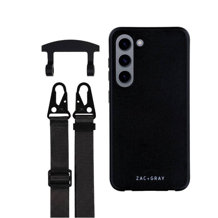 Samsung S23 MIDNIGHT BLACK CASE + STRAP