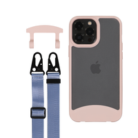 iPhone 12 and 12 Pro FROSTED ROSÉ PINK CASE + STRAP