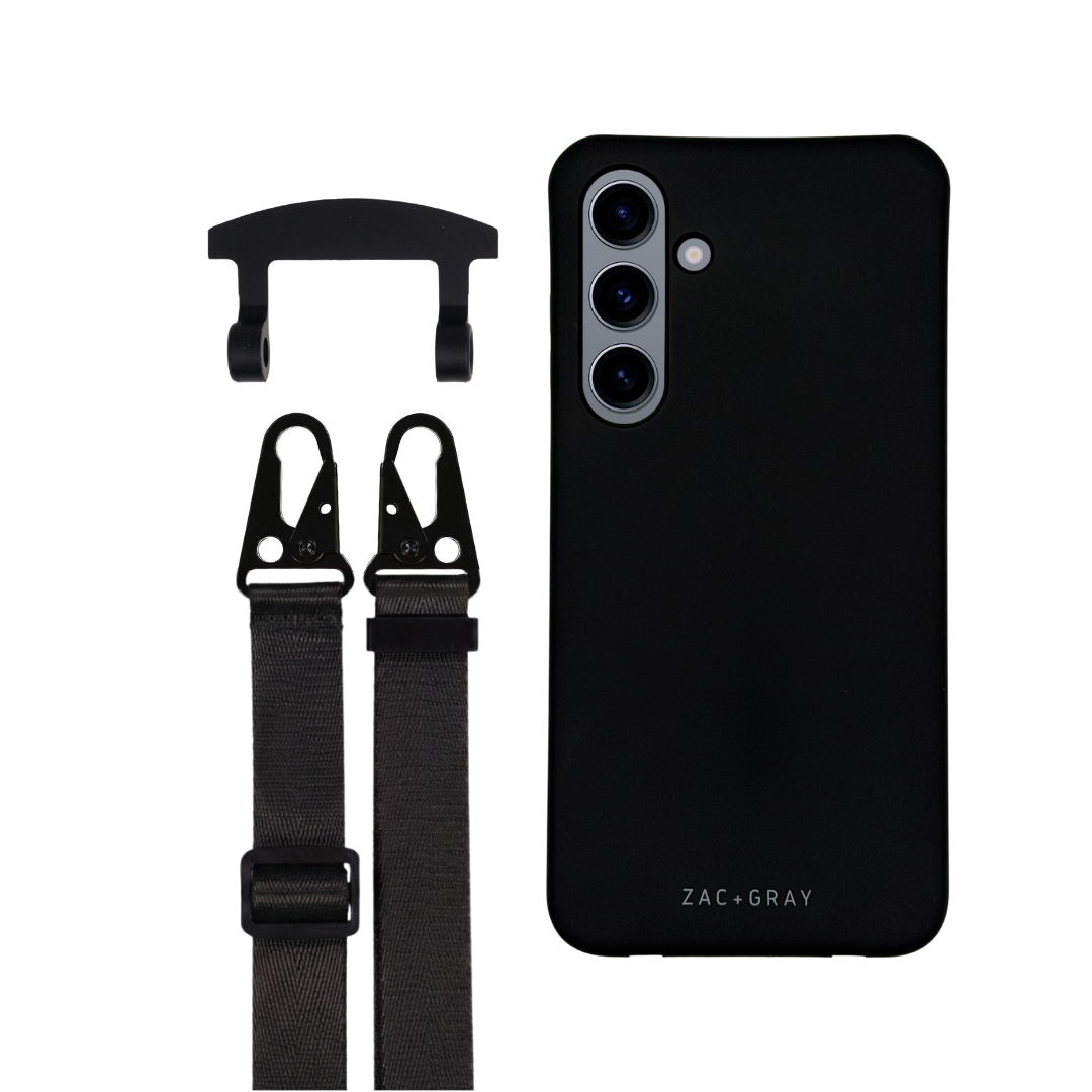 Samsung S24 MIDNIGHT BLACK CASE + STRAP