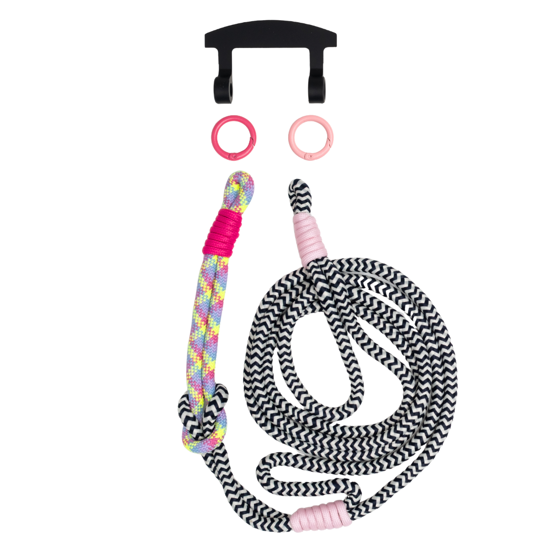 ELECTRIC BLOOM KNOTTED CORD + HOOK