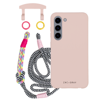 Samsung S23 ROSÉ PINK CASE + KNOTTED CORD