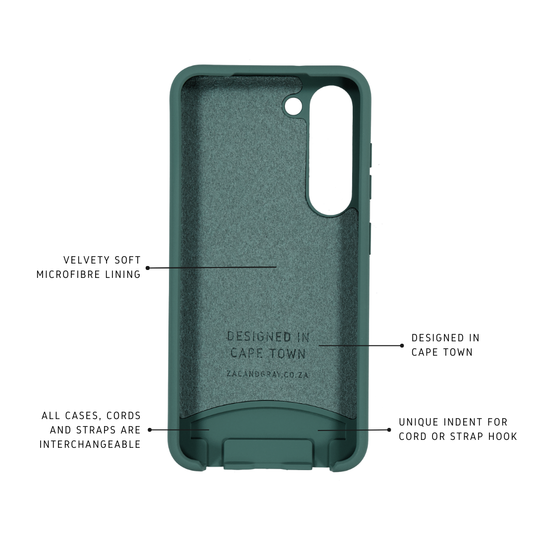Samsung S23 TIDAL TEAL CASE + GLACIER CORD