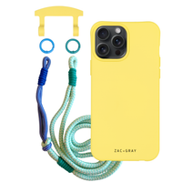 iPhone 6 Plus / 6s Plus / 7 Plus / 8 Plus SUNSHINE YELLOW CASE + KNOTTED CORD