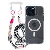 iPhone 16 Plus TRANSPARENT CASE + KNOTTED CORD