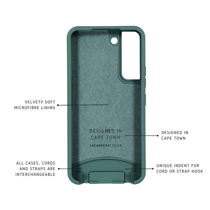 Samsung S22 Plus TIDAL TEAL CASE + MIDNIGHT BLACK STRAP