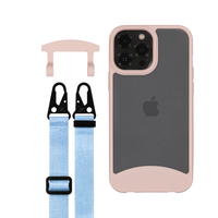 iPhone 12 and 12 Pro FROSTED ROSÉ PINK CASE + STRAP