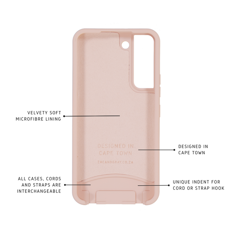 Samsung S21 ROSÉ PINK CASE + RAINBOW CORD