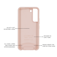 Samsung S21 ROSÉ PINK CASE + POMEGRANATE CORD