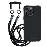 iPhone 17 Pro Max MIDNIGHT BLACK CASE + KNOTTED CORD
