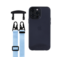 iPhone 12 Pro Max FROSTED MIDNIGHT BLACK CASE + STRAP