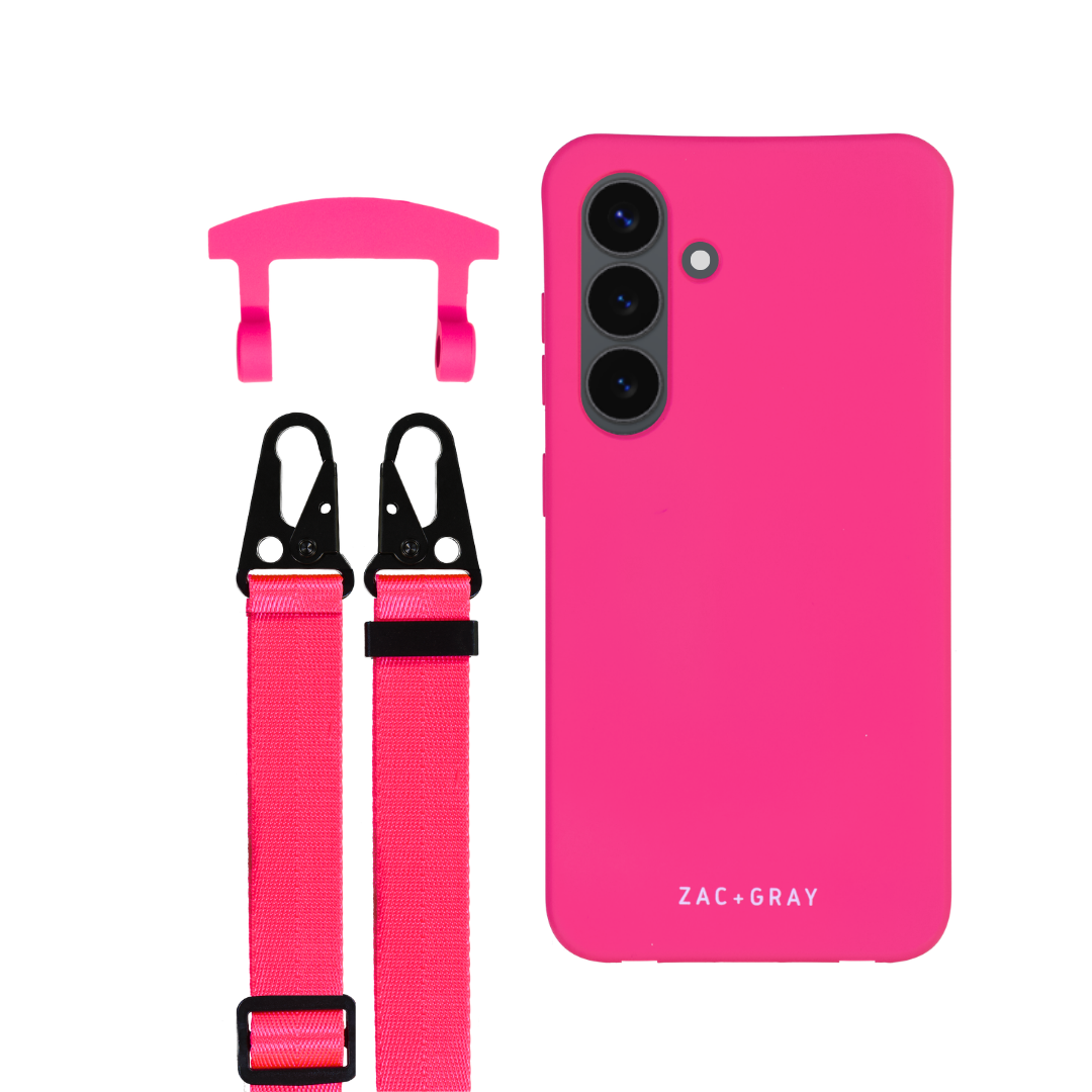 Samsung S24 HOT PINK CASE + STRAP