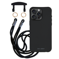 iPhone 17 Pro Max MIDNIGHT BLACK CASE + KNOTTED CORD