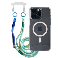 iPhone 16 Plus TRANSPARENT CASE + KNOTTED CORD