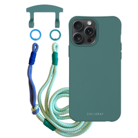 iPhone 6 Plus / 6s Plus / 7 Plus / 8 Plus TIDAL TEAL CASE + KNOTTED CORD