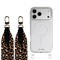 iPhone 17 CRYSTAL CLEAR TRANSPARENT CASE + PATTERNED STRAP