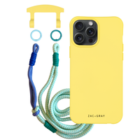 iPhone 6 Plus / 6s Plus / 7 Plus / 8 Plus SUNSHINE YELLOW CASE + KNOTTED CORD