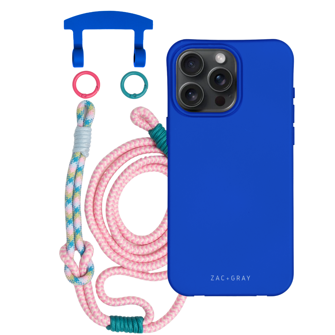 iPhone 17 Air COBALT BLUE CASE + KNOTTED CORD