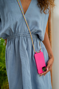 TUTTI FRUTTI CORD WITH HOT PINK HOOK